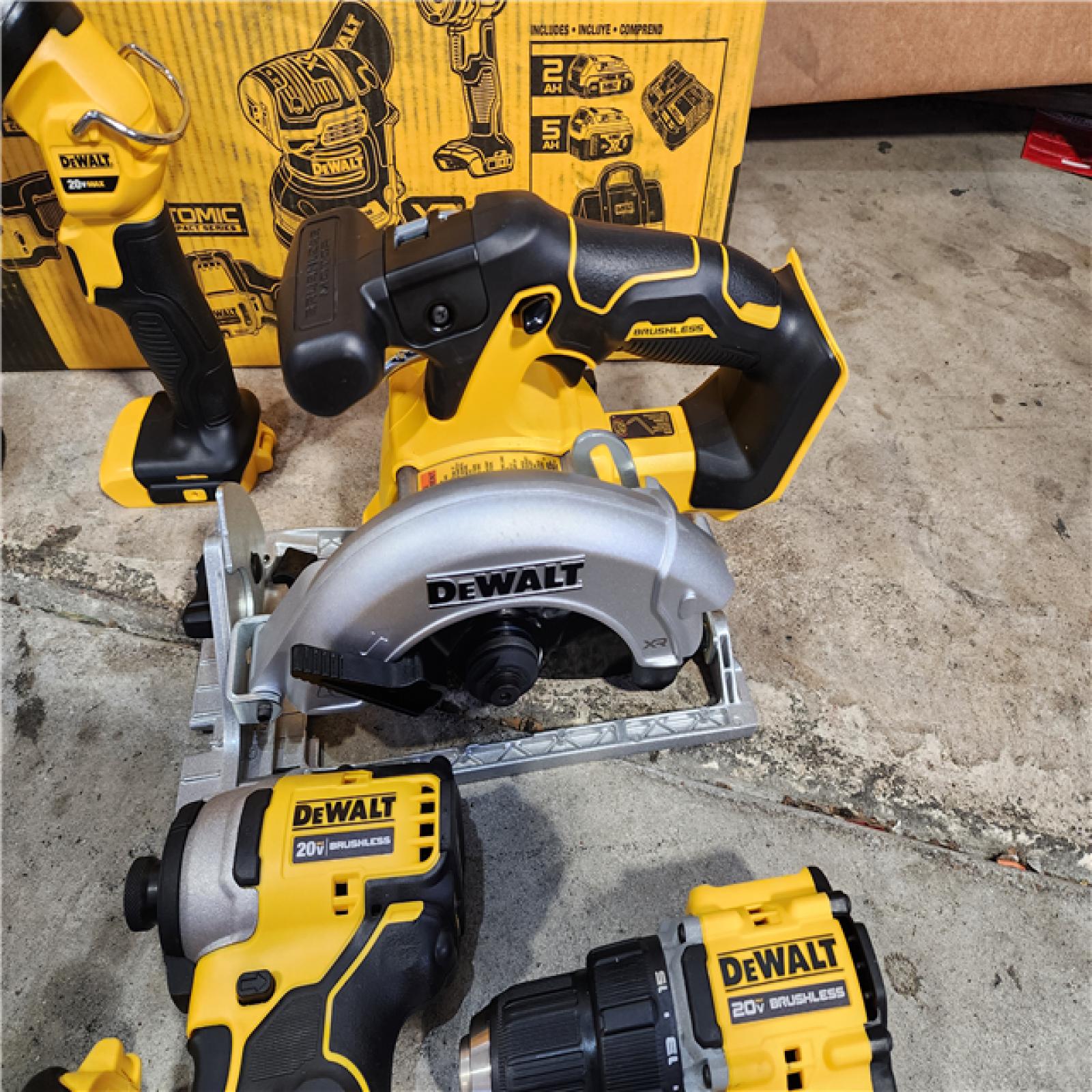 HOUSTON LOCATION - AS-IS (APPEARS LIKE NEW) 20-Volt MAX Lithium-Ion Cordless 7-Tool Combo Kit with 2.0 Ah Battery, 5.0 Ah Battery and Charger