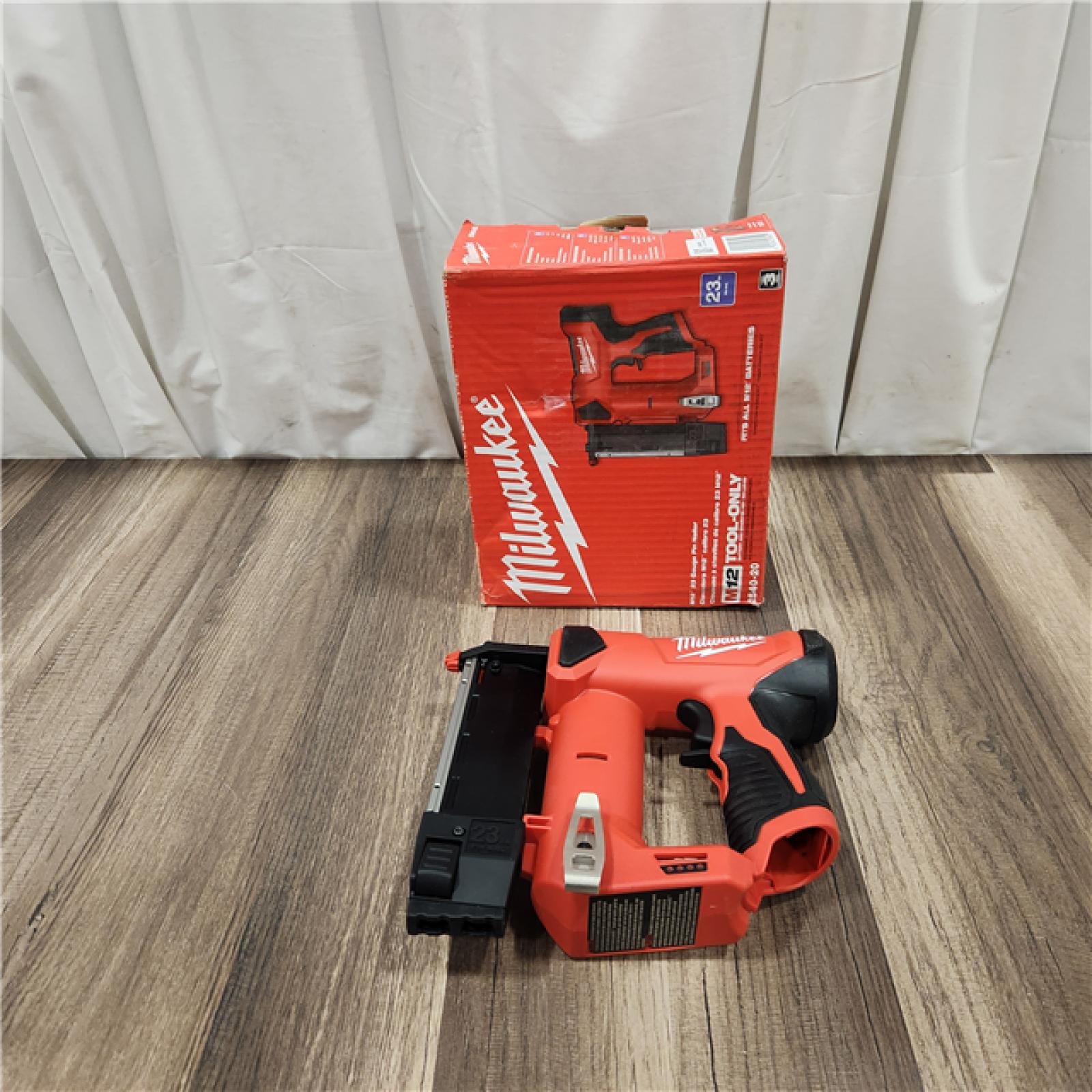 AS IS Milwaukee 2540-20 12V 23 Gauge Cordless Pin Nailer (Tool Only)