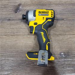 AS-IS DEWALT ATOMIC 20V MAX* Brushless Cordless Compact 1/4 in. Impact Driver Kit