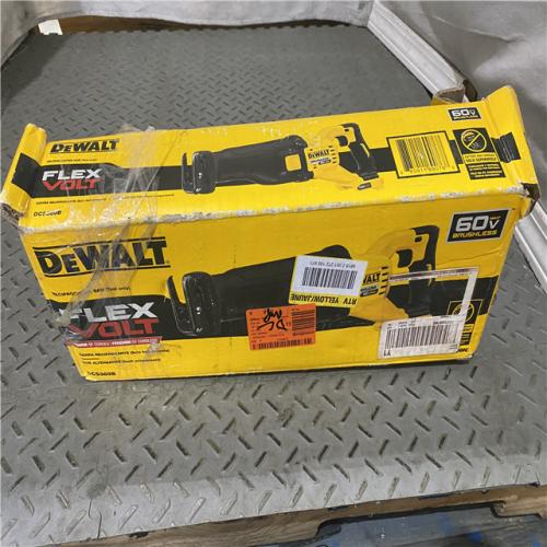 Houston location AS-IS DeWalt DCS389B FLEXVOLT 60V MAX Cordless Brushless Reciprocating Saw (Tool-Only)