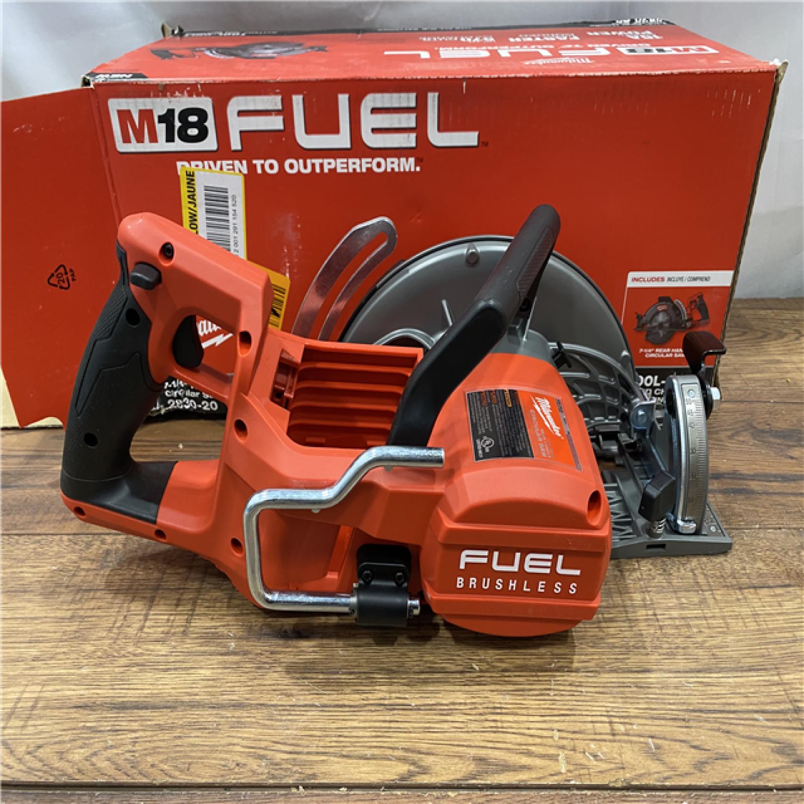 AS IS Milwaukee 2830-20 Rear Handle Circular Saw M18 FUEL 7-1/4  Cordless Brushless Tool Only