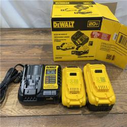 AS IS DEWALT 20V MAX Lithium-Ion 6.0Ah and 4.0Ah Battery and Charger Starter Kit