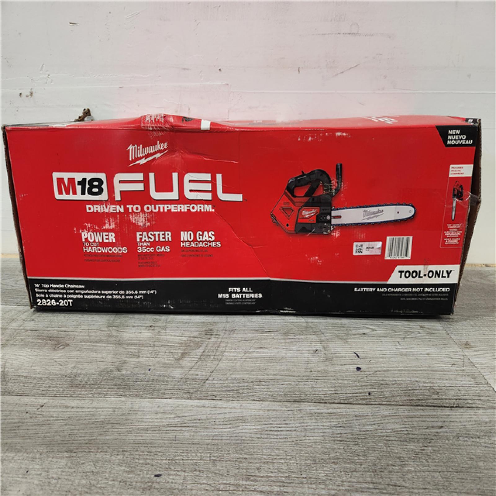 Phoenix Location Milwaukee M18 FUEL 14 in. 18V Lithium-Ion Brushless Cordless Battery Top Handle Chainsaw (Tool Only)