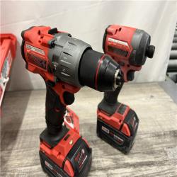 AS-IS Milwaukee M18 FUEL 18V Lithium-Ion Brushless Cordless Hammer Drill and Impact Driver Combo Kit (2-Tool) with 2 Batteries