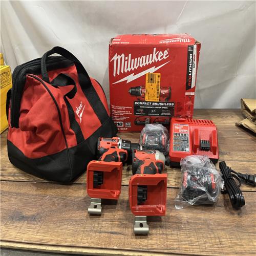 AS-IS Milwaukee M18 Compact Brushless 2-Tool Combo Kit