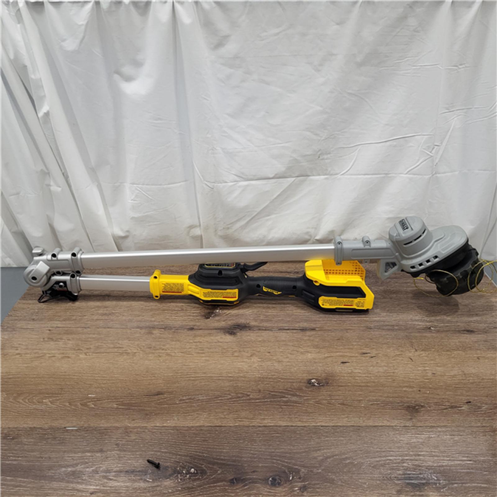 AS-IS DeWalt 20V MAX 14 in. Brushless Cordless Battery Powered Foldable String Trimmer Kit with (1) 5 Ah Battery & Charger