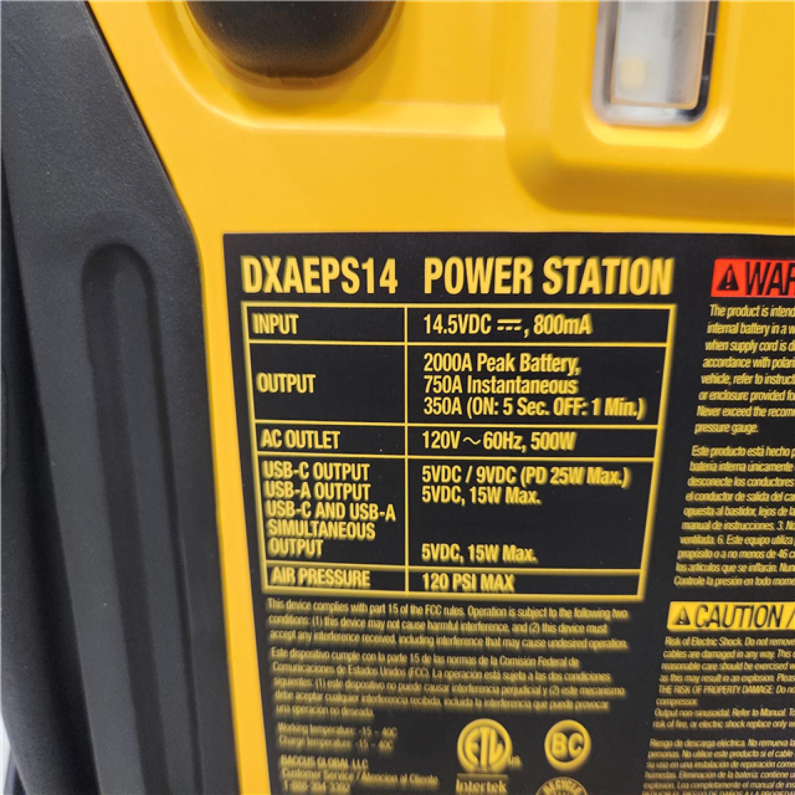 Phoenix Location DEWALT Portable Power 2000 Peak Amp Jump Starter w/Digital Compressor