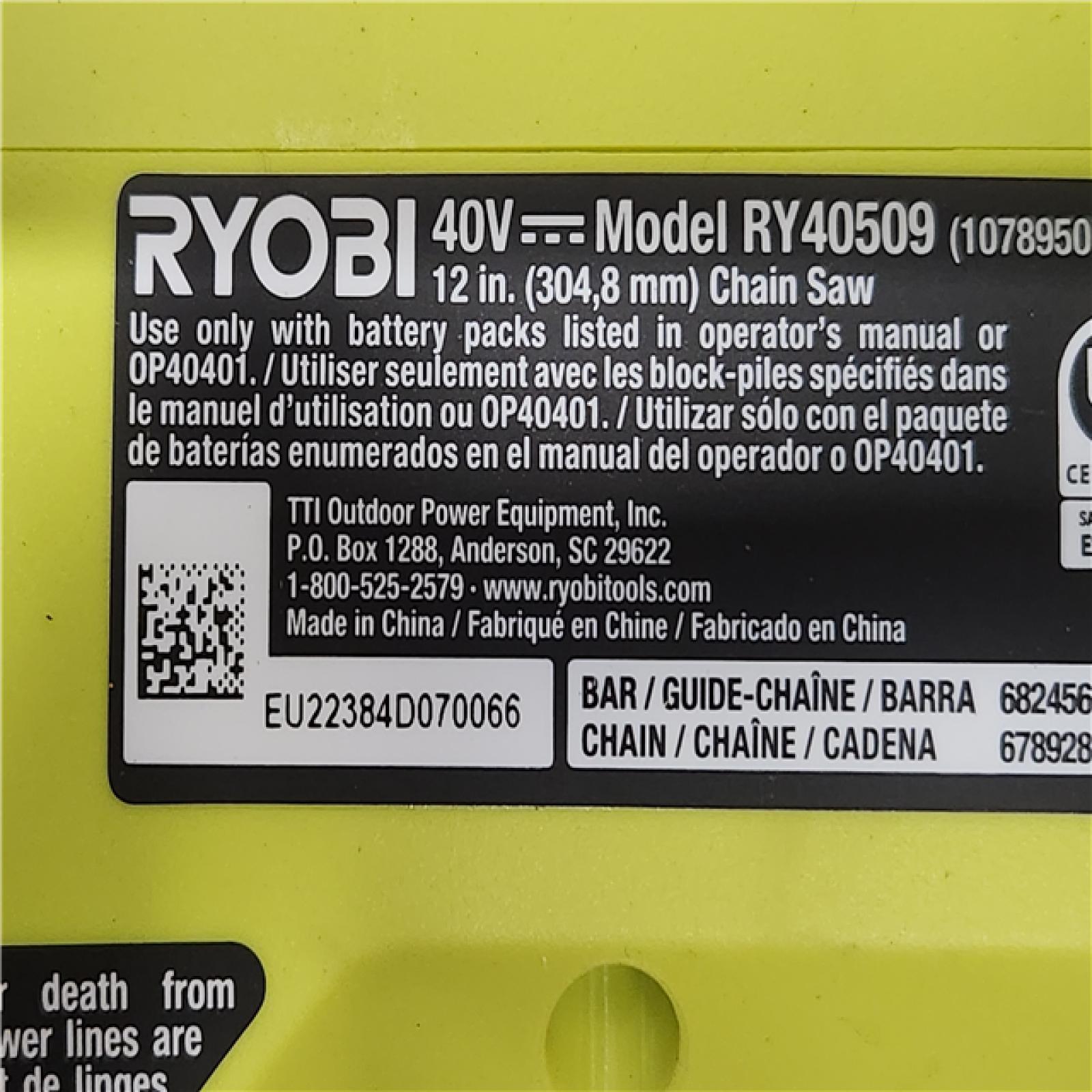 Phoenix Location RYOBI ONE+ HP 18V Brushless Whisper Series 12 in. Battery Chainsaw with 4.0 Ah Battery and Charger