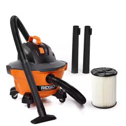 DALLAS LOCATION - RIDGID 6 Gallon 3.5 Peak HP NXT Shop Vac Wet Dry Vacuum with General Debris Filter, Locking Hose and Accessory Attachments- (3 UNITS)