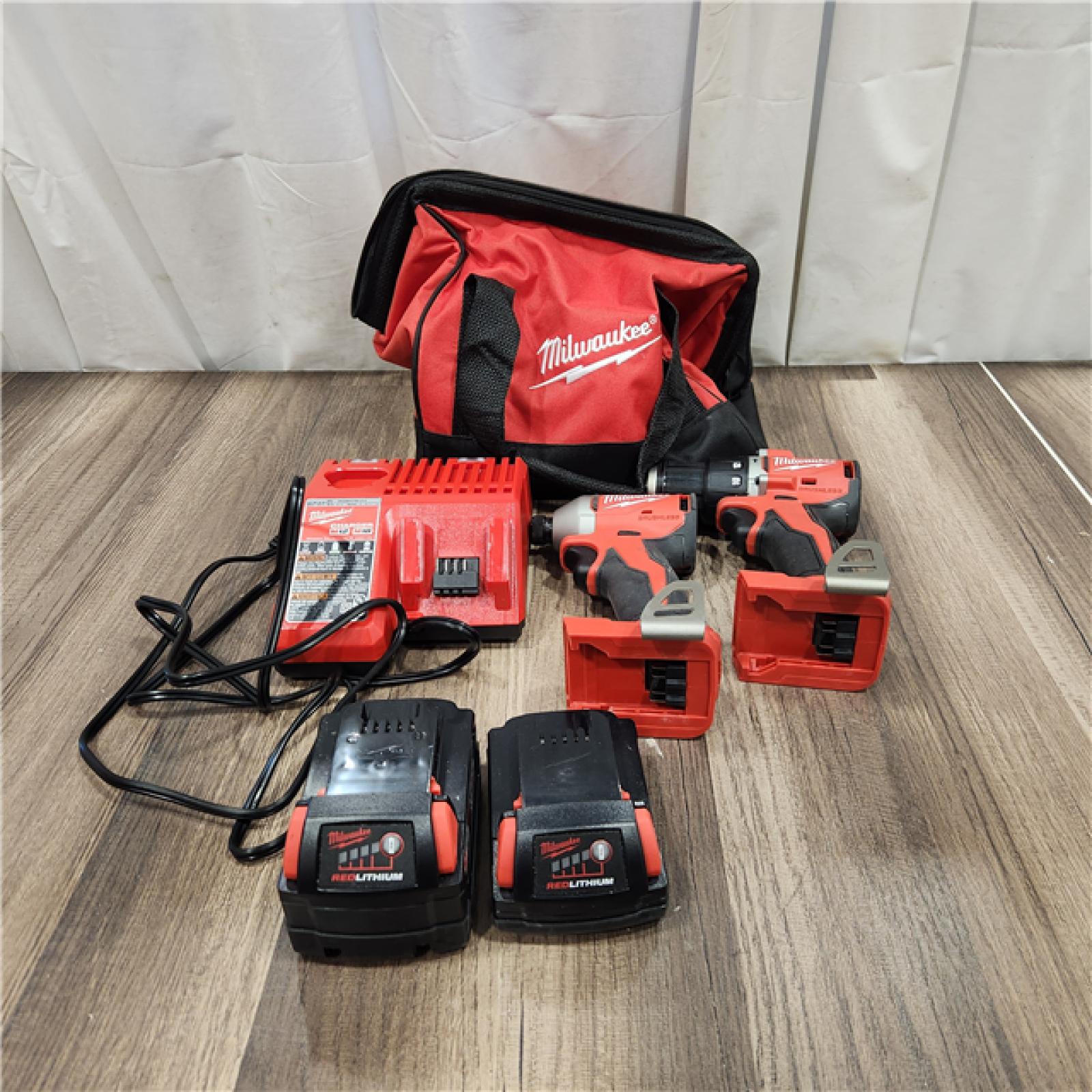 AS IS Milwaukee M18 Compact Brushless 2-Tool Combo Kit