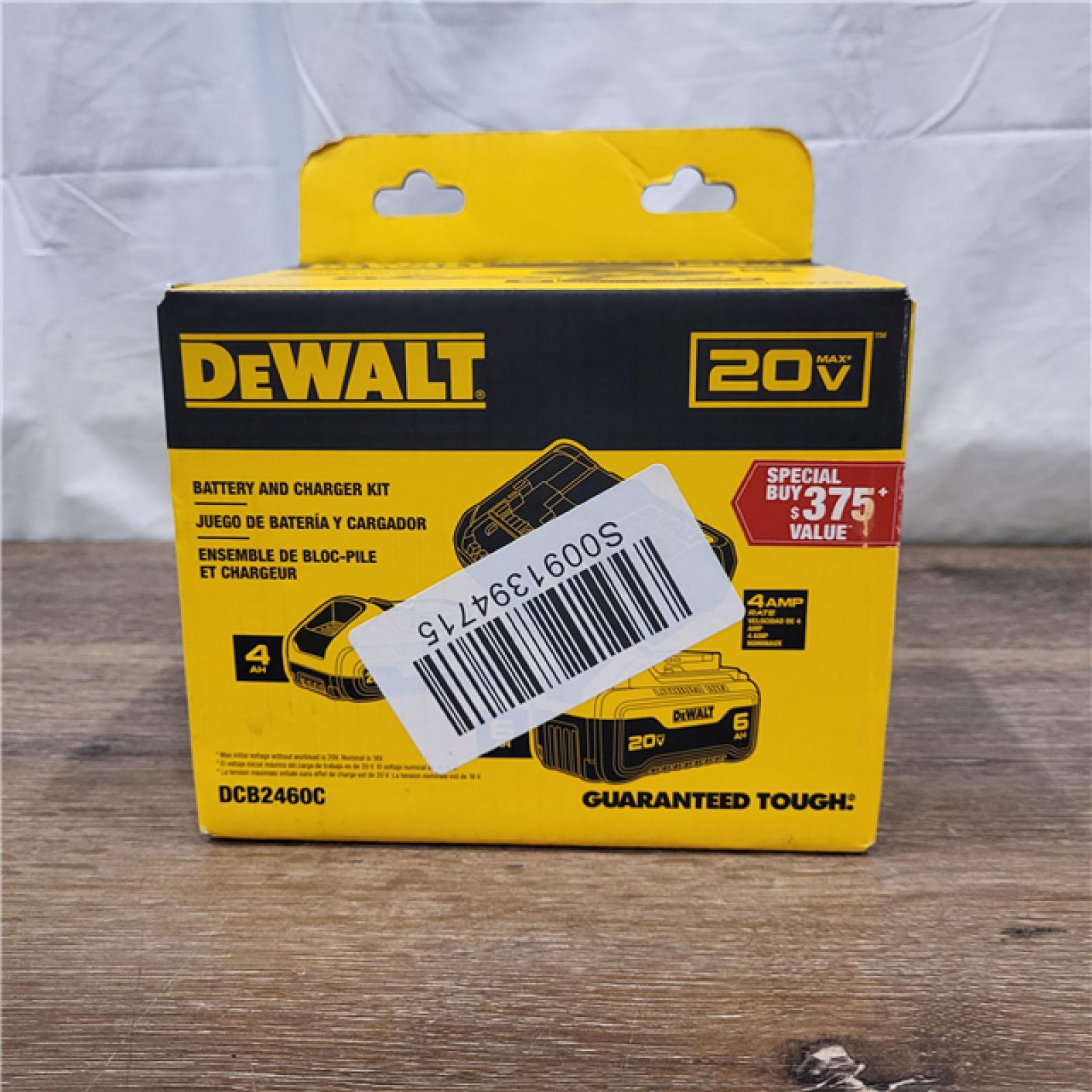 AS-IS Dewalt-DCB246CK 20V MAX* Lithium Ion Starter Kit