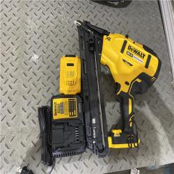 Houston location AS-IS DEWALT 20V MAX XR 15 Ga. Cordless 34 Deg Nailer 20 V