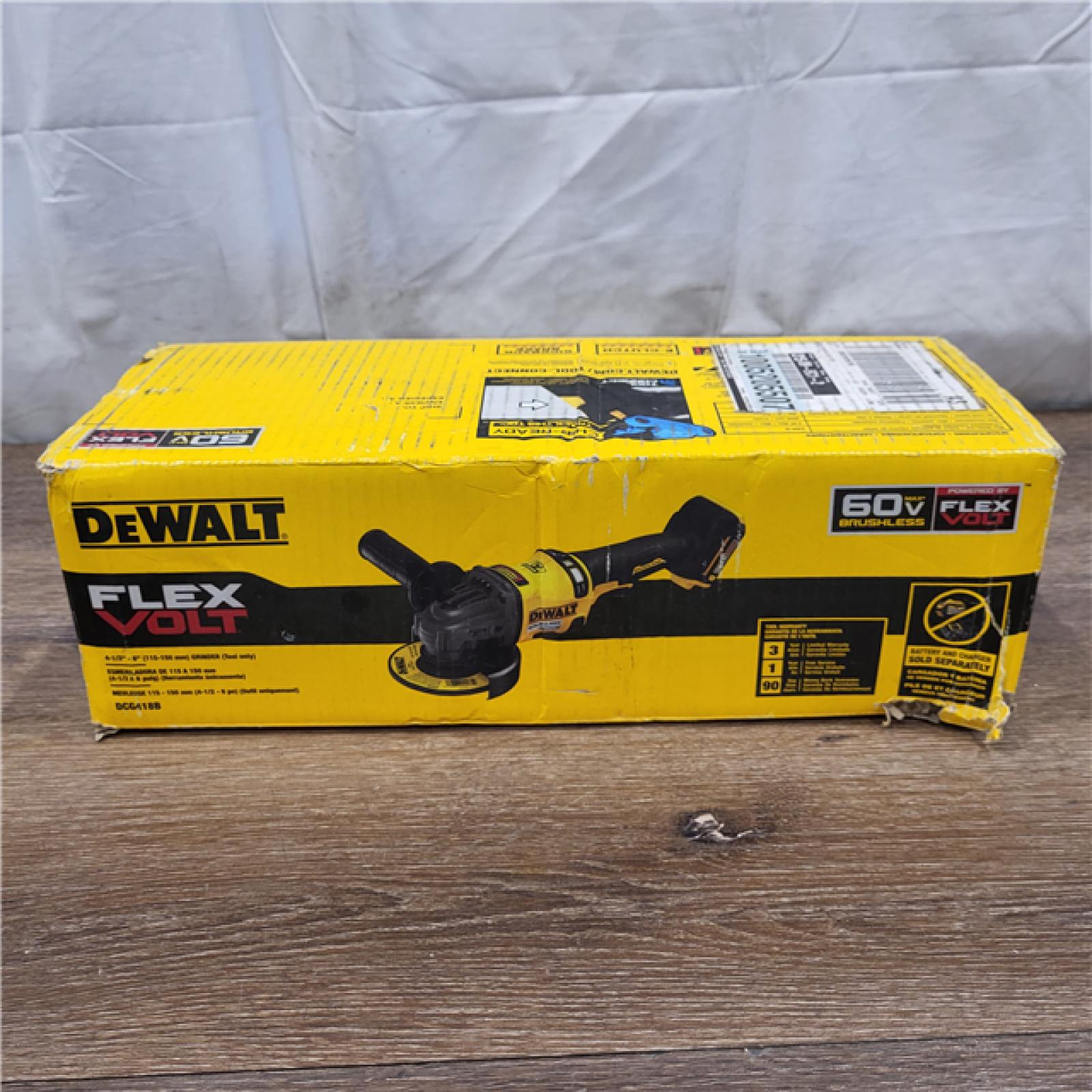 AS-IS DeWalt FLEXVOLT 60V MAX Cordless Grinder  4.5 - 6   9000 RPM  1 EA (115-DCG418B)