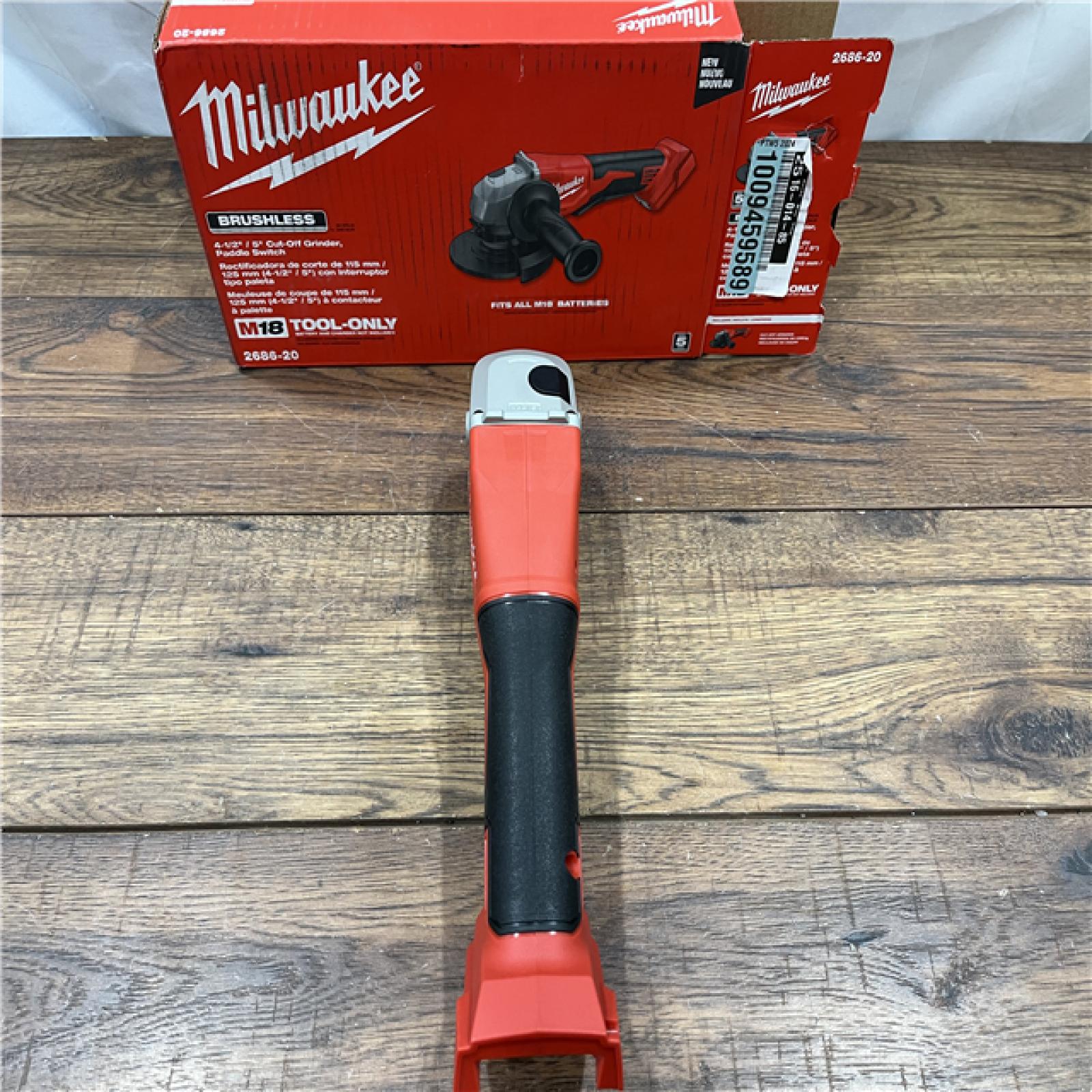 AS IS Milwaukee 2686-20 18V Cordless 4.5 /5  Grinder W/ Paddle Switch (Tool Only)