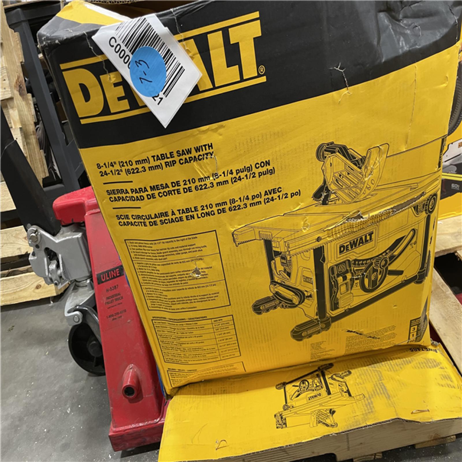 AS-IS DEWALT 15 Amp Corded 8-1/4 in. Compact Portable Jobsite Table Saw