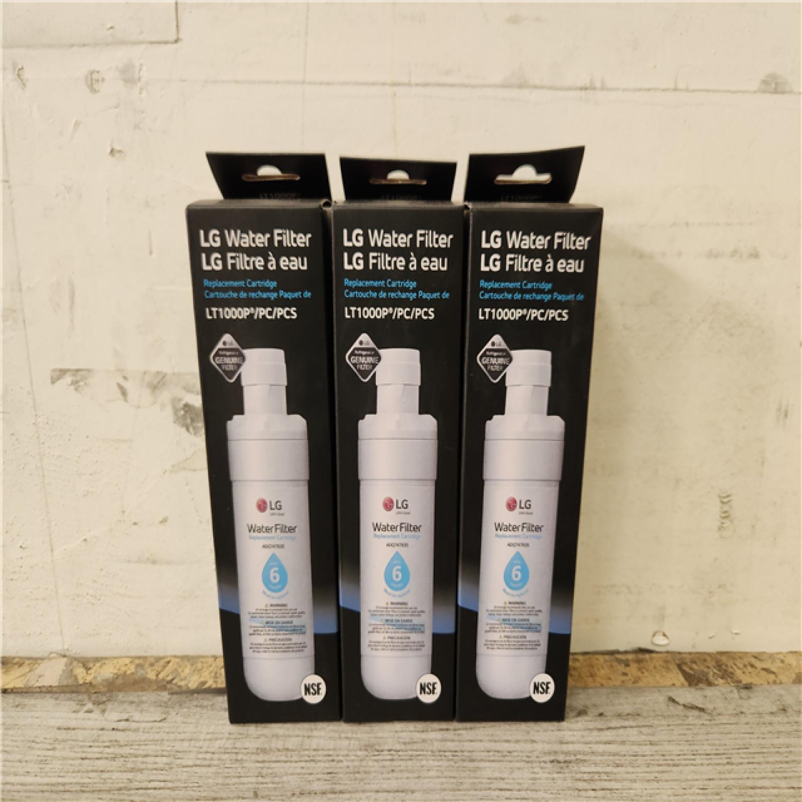 Phoenix Location NEW LG LT1000P3 - 6 Month / 200 Gallon Capacity Replacement Refrigerator Water Filter 3-Pack (NSF42, NSF53, and NSF401*)