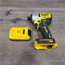 AS-IS DEWALT 20V MAX XR Lithium-Ion Brushless Cordless 1/4 3-Speed Impact Driver Kit