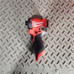 HOUSTON LOCATION - AS-IS (APPEARS LIKE NEW) Milwaukee M12 FUEL Brushless Cordless 1/4inch Hex Impact Driver with 3/8inch Ratchet Kit