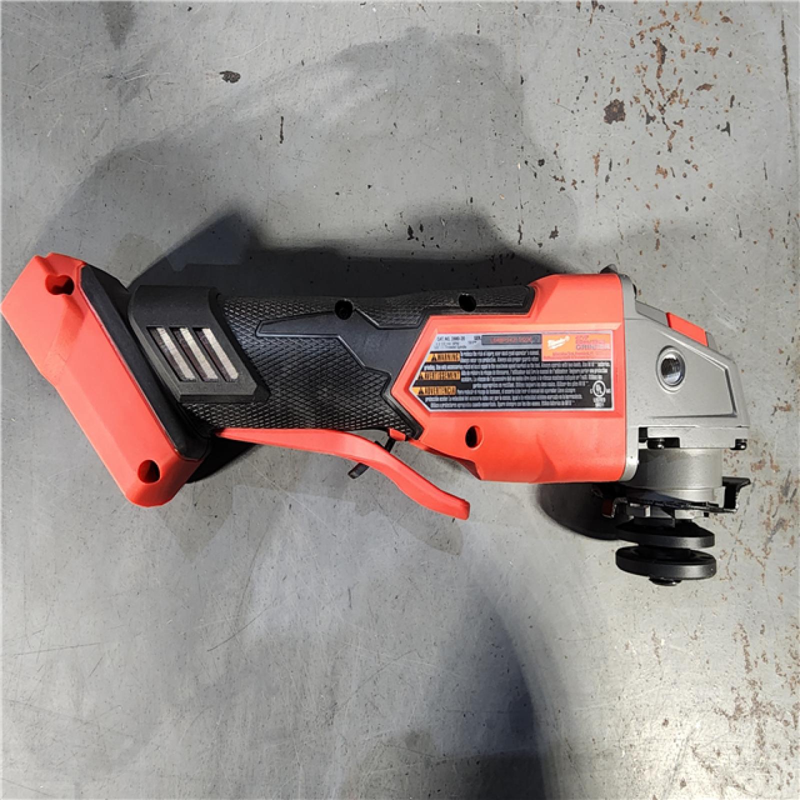 HOUSTON LOCATION - AS-IS Milwaukee 2880-20 M18 FUEL 18-Volt Lithium-Ion Brushless Cordless 4-1/2 in./5 in. Grinder W/Paddle Switch (Tool-Only)