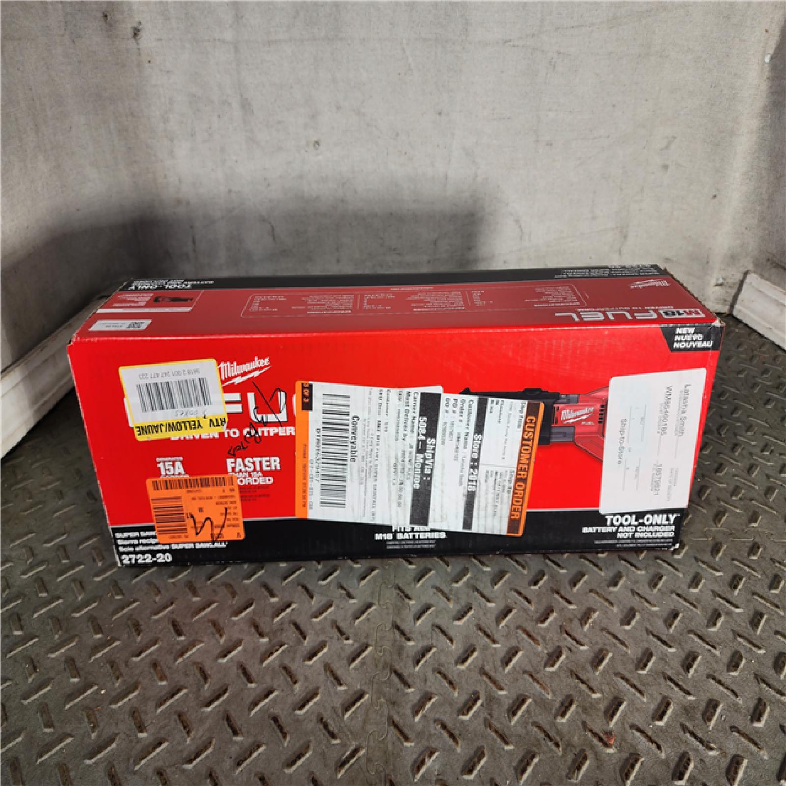 HOUSTON LOCATION - AS-IS (APPEARS LIKE NEW) Milwaukee M18 Fuel 18V Brushless Super Sawzall Reciprocating Saw 2722-20 (Bare Tool)