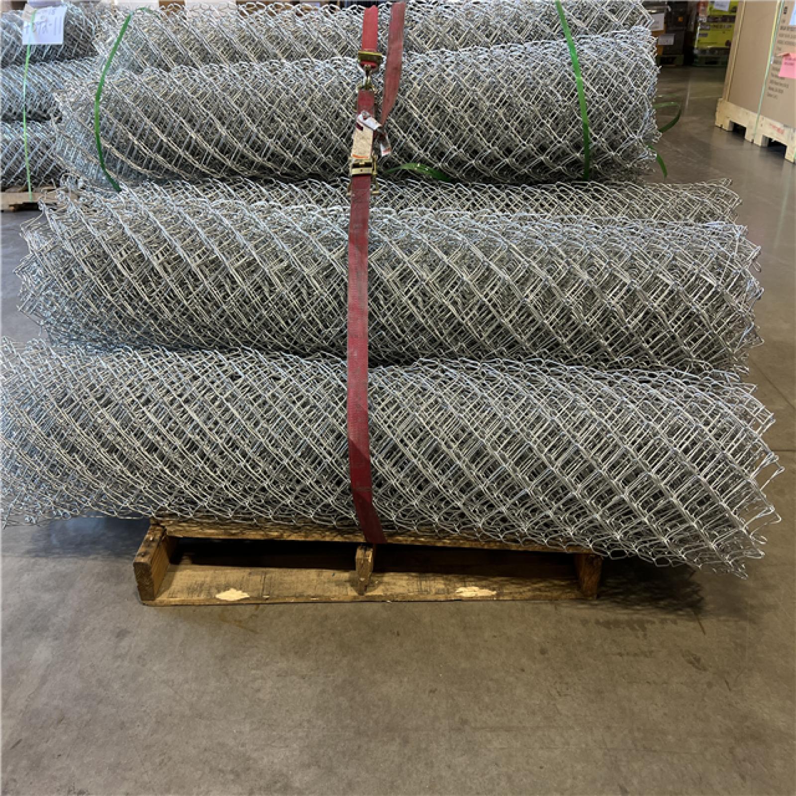 DALLAS LOCATION - AS-IS Everbilt 6 ft. x 50 ft. 11.5- Gauge Galvanized Steel Chain Link Fence Fabric (12 Units)