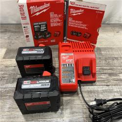 AS-IS Milwaukee M18 18-Volt Lithium-Ion High Output Starter Kit with Two 6.0 Ah Battery and Charger