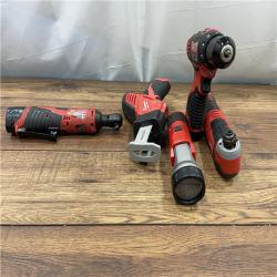 AS-IS MILWAUKEE M12 12V Lithium-Ion Cordless Combo Kit (5-Tool)