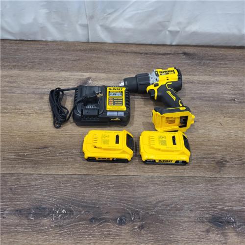 AS- IS DEWALT 20V MAX* XR Brushless Cordless Lithium-Ion 1/2 Hammer Drill/Driver Kit