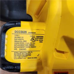 AS-IS Dewalt 7605686 12 in. 20V Battery Powered Chainsaw