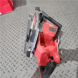 Houston location AS-IS MILWAUKEE M18 FUEL 18V Lithium-Ion Cordless 7-1/4 in. Rear Handle Circular Saw (Tool-Only)
