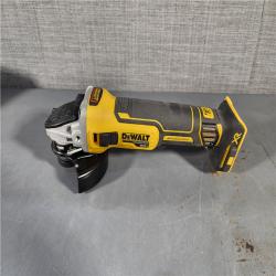 HOUSTON LOCATION - AS-IS DeWalt DCG405B 20V Max XR 4.5-Inch Slide Switch Small Angle Grinder (Tool Only)