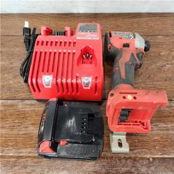 AS-IS Milwaukee M18 Compact Brushless Cordless 1/4 in. Hex Impact Driver Kit