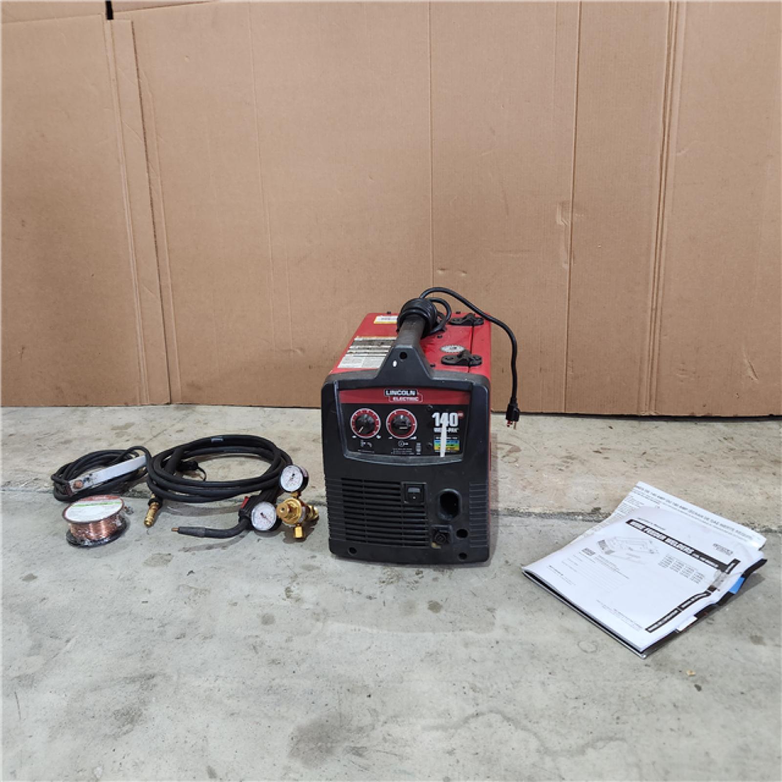 HOUSTON LOCATION - AS-IS Weld-Pak 140 Amp MIG and Flux-Core Wire Feed Welder, 115V, Aluminum Welder with Spool Gun Sold Separately