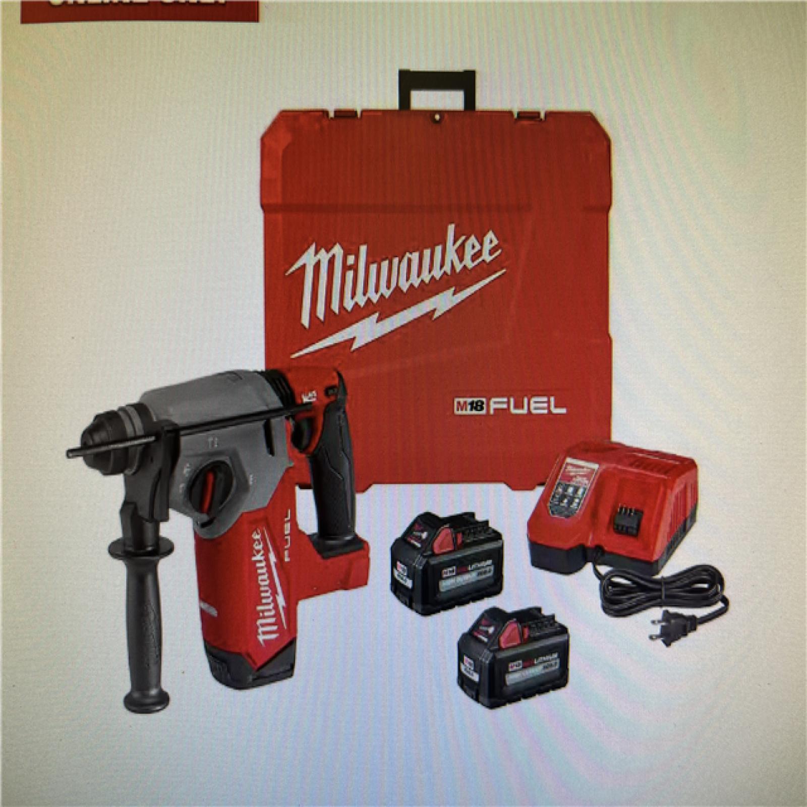 NEW! Milwaukee 18V M18 FUEL Lithium-Ion Brushless Cordless SDS-Plus Rotary Hammer Kit