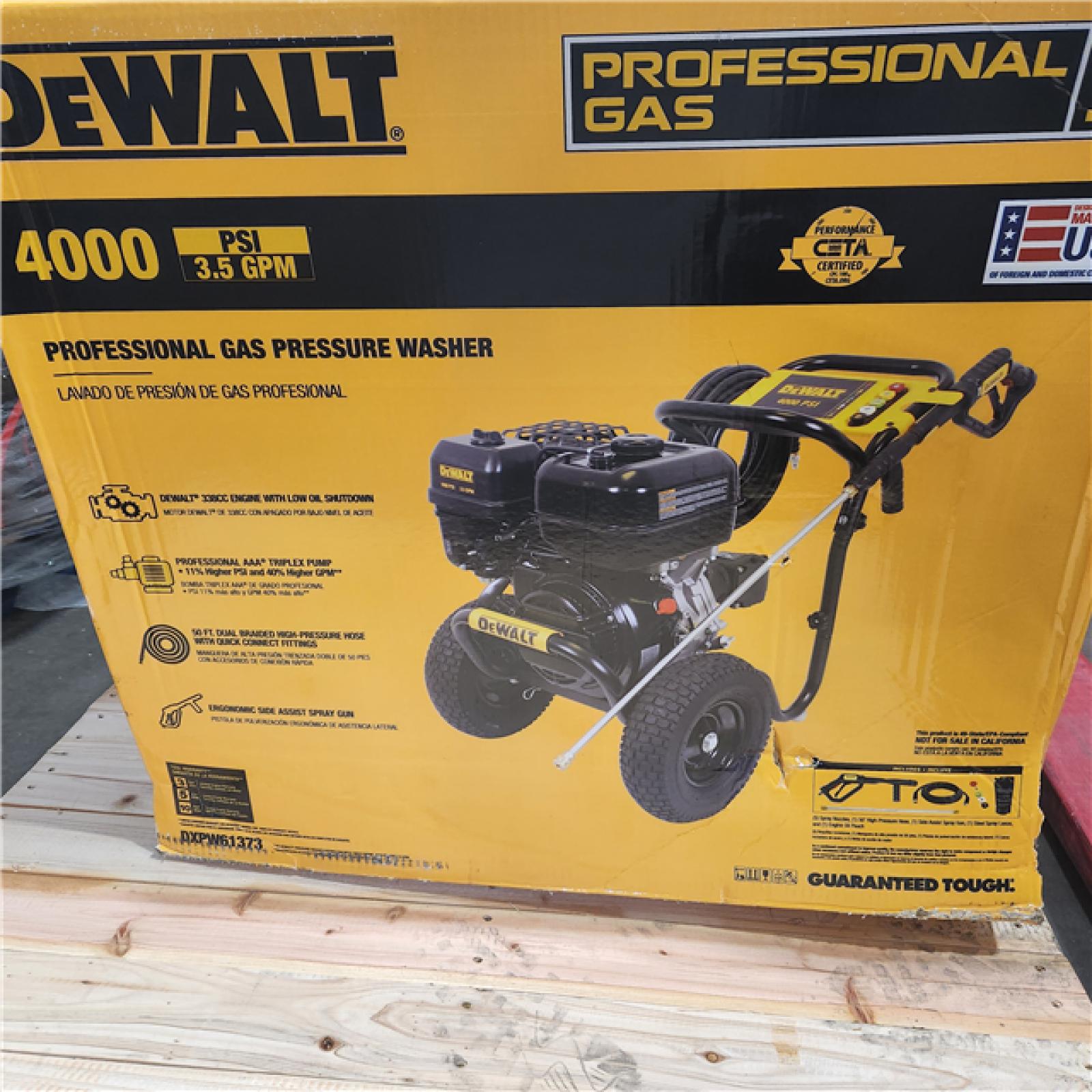 Dallas Location - As-Is DXPW61373 Dewalt 4000 PSI Gas Pressure Washer