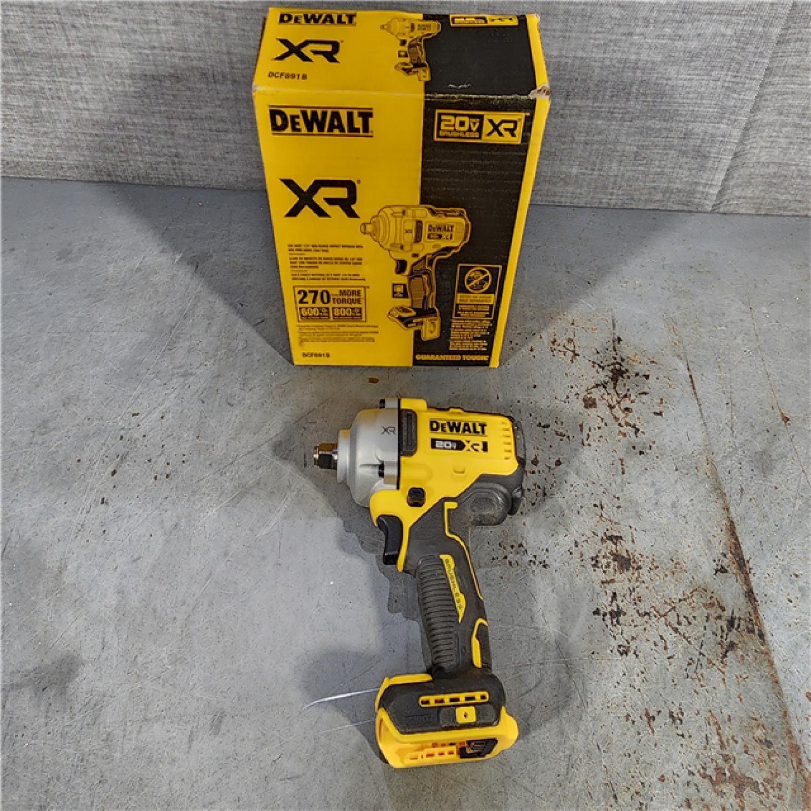 HOUSTON LOCATION - AS-IS DEWALT 20-Volt MAX XR Cordless 1/2 in. Impact Wrench (Tool-Only) (DCF891B)