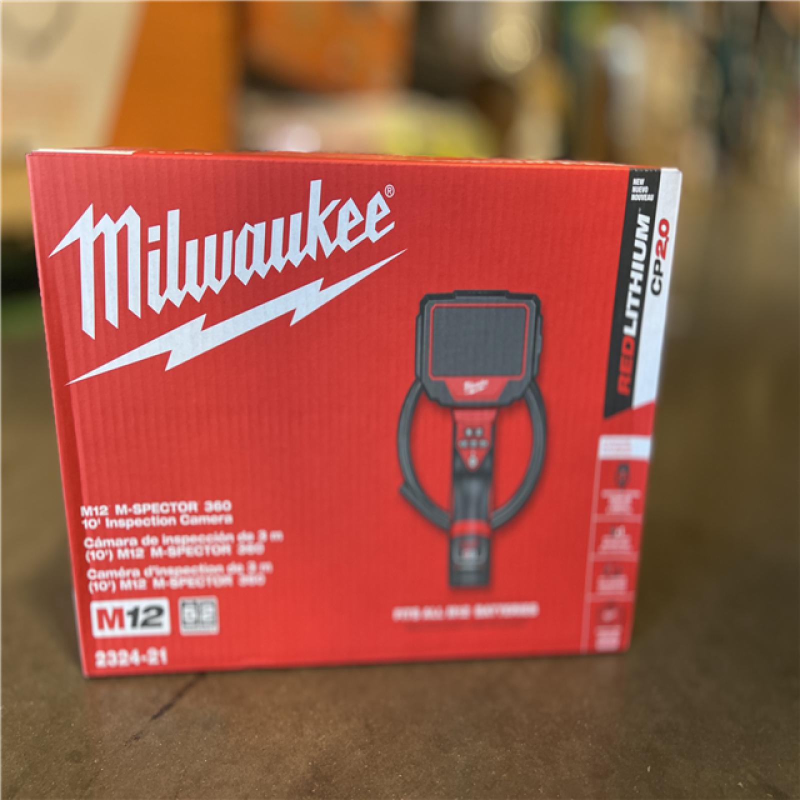 NEW! - Milwaukee M12 12V Lithium-Ion Corldless M-SPECTOR 360-Degree 10 ft. Inspection Camera Kit