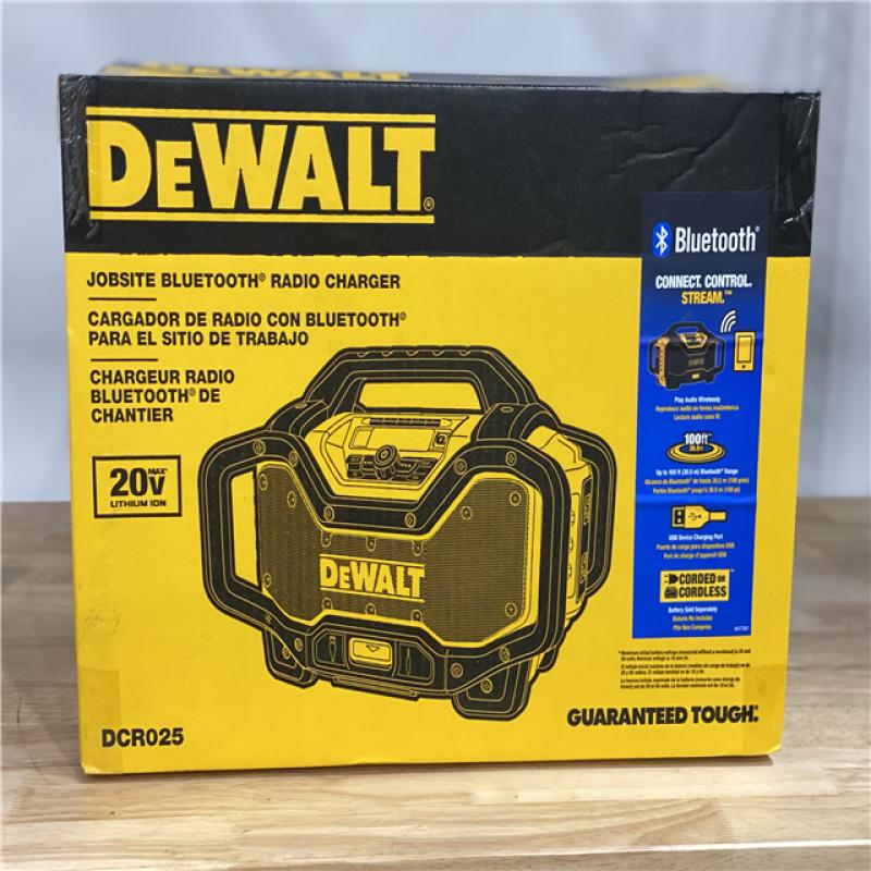 DeWalt DCR025 20V Li-ion Bluetooth Battery Charger Radio