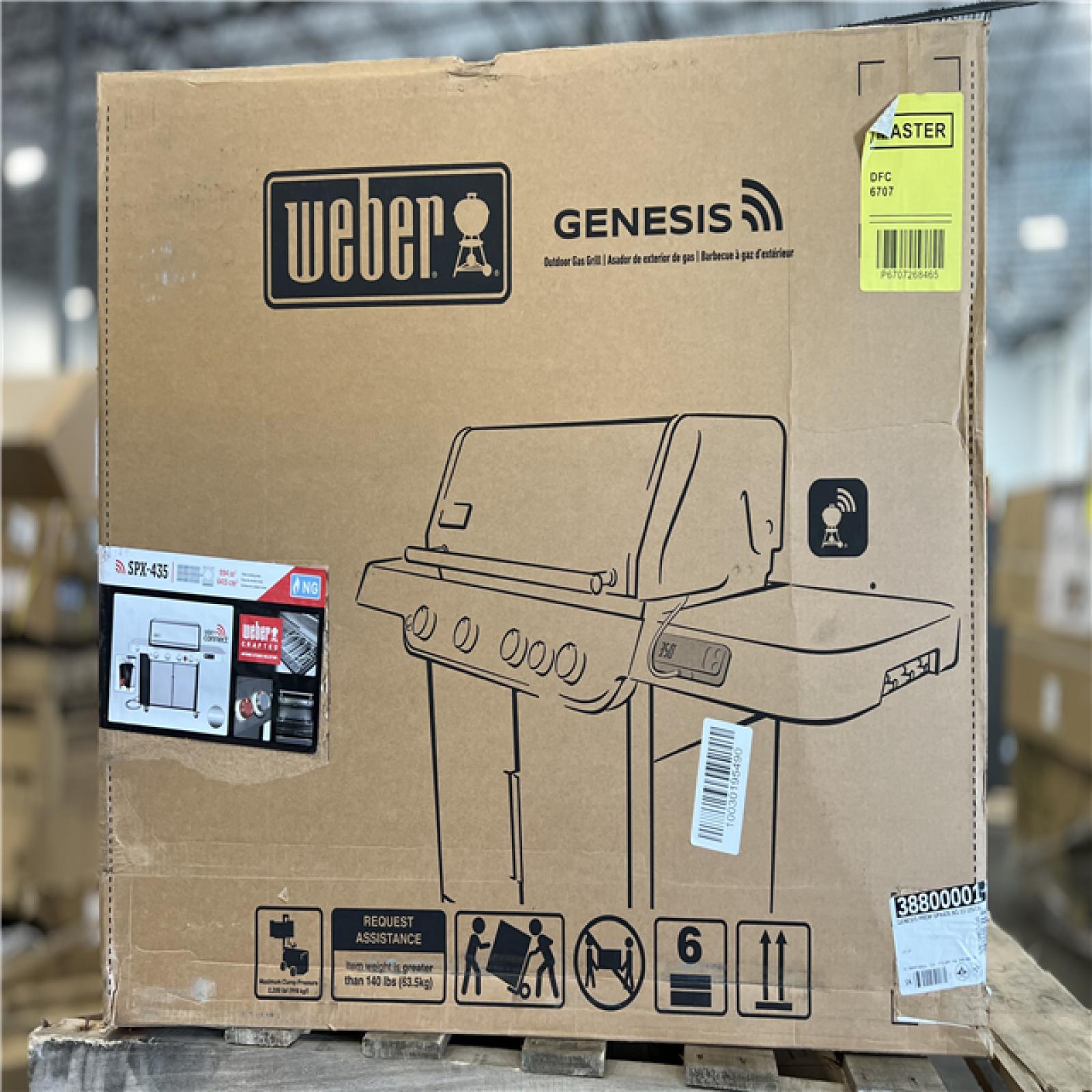 DALLAS LOCATION - Weber Genesis Smart SPX-435 4-Burner Natural Gas ...