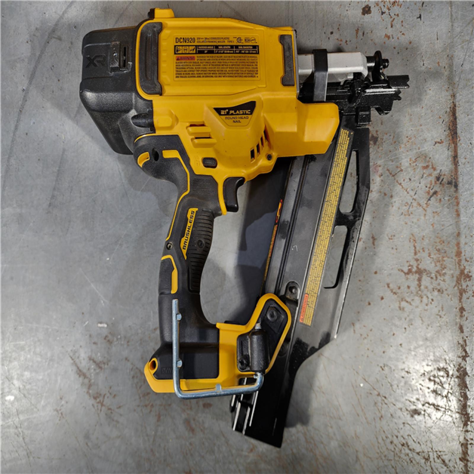 HOUSTON LOCATION - AS-IS DEWALT 20-Volt 21Â° Cordless Framing Nailer (Tool-Only)