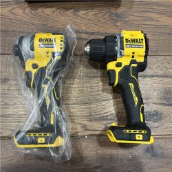 AS-IS DEWALT ATOMIC 20-Volt MAX Lithium-Ion Cordless Combo Kit (2-Tool) with (2) 2.0Ah Batteries, Charger and Bag ( NO BATTERYS )