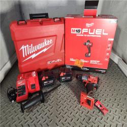 HOUSTON LOCATION - AS-IS (APPEARS LIKE NEW) Milwaukee 2903-22 18V M18 FUEL Lithium-Ion Brushless Cordless 1/2 Drill/Driver Kit 5.0 Ah