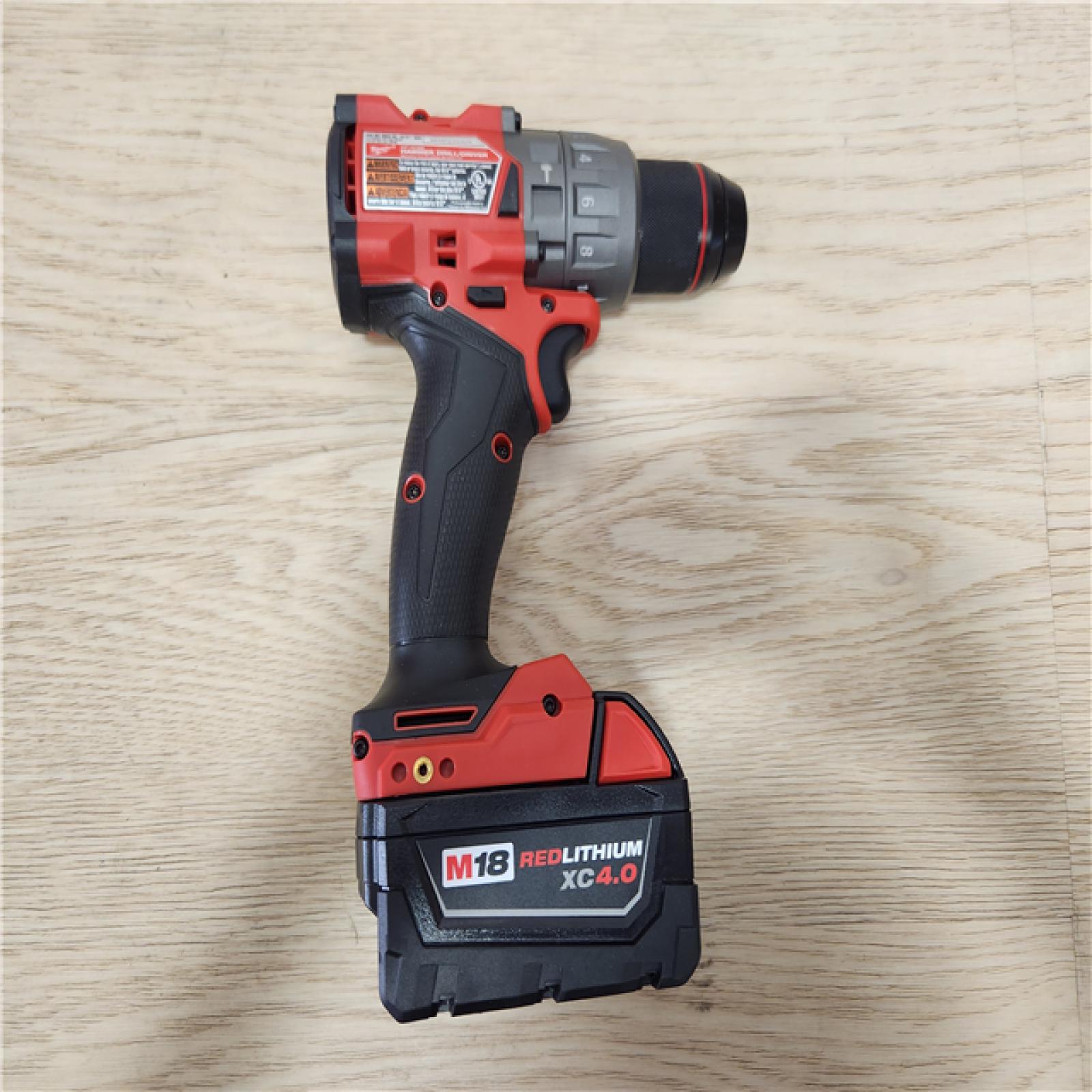 Phoenix Location Appears NEW Milwaukee M18 FUEL 18V Lithium-Ion Brushless Cordless 1/2 in. Hammer Drill Driver Kit with Two 5.0 Ah Batteries and Hard Case