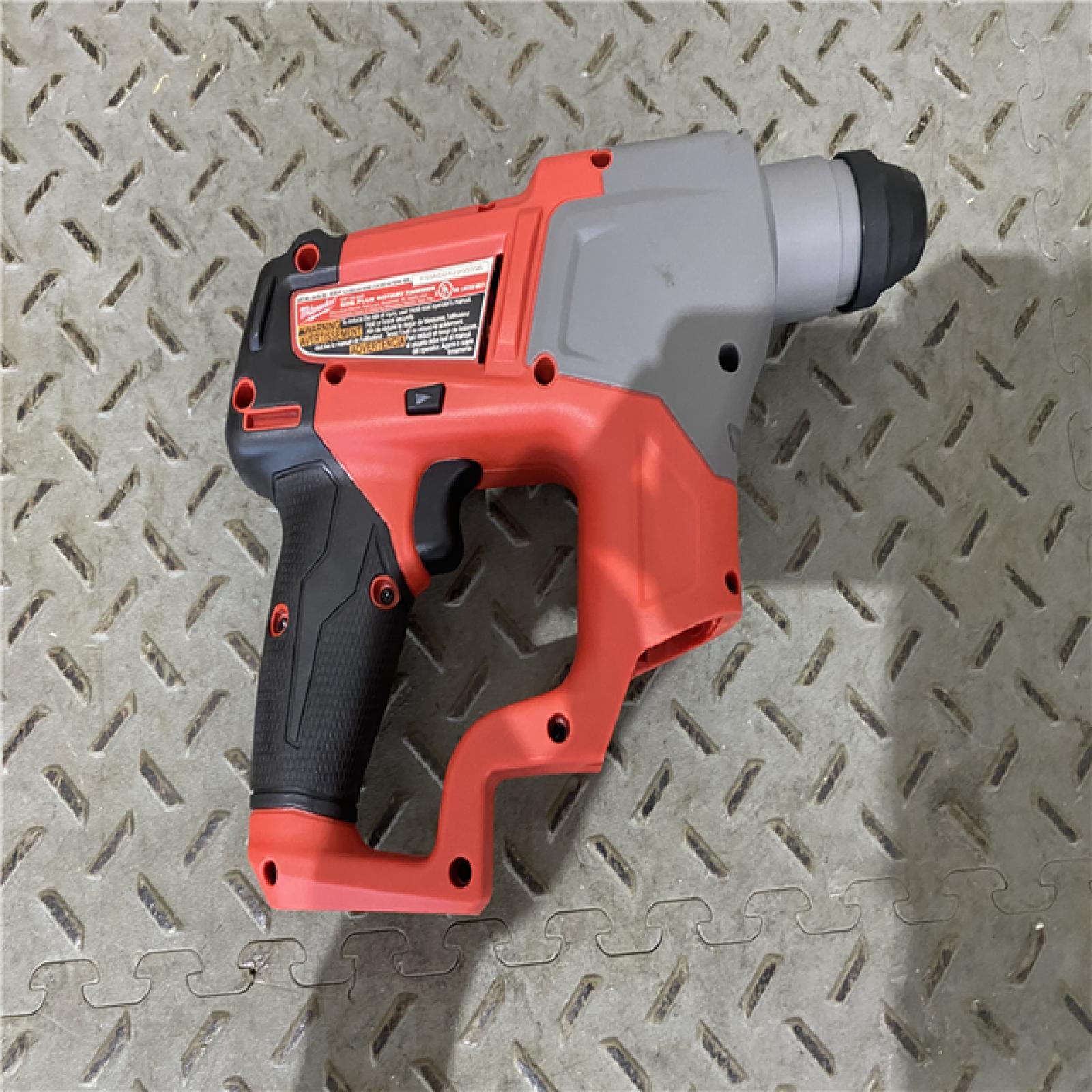 Houston location AS-IS Milwaukee 2915-20 M18 FUEL 18-Volt Lithium-Ion Brushless Cordless SDS-Plus 1-1/8 in. Rotary Hammer Drill (Tool-Only)