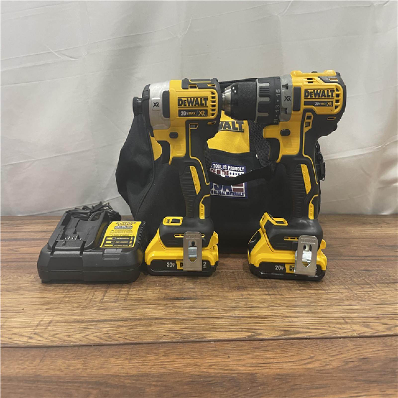 AS-IS DEWALT 20V MAX XR Cordless Drill/Driver, ATOMIC Impact Driver 2 Tool Combo Kit