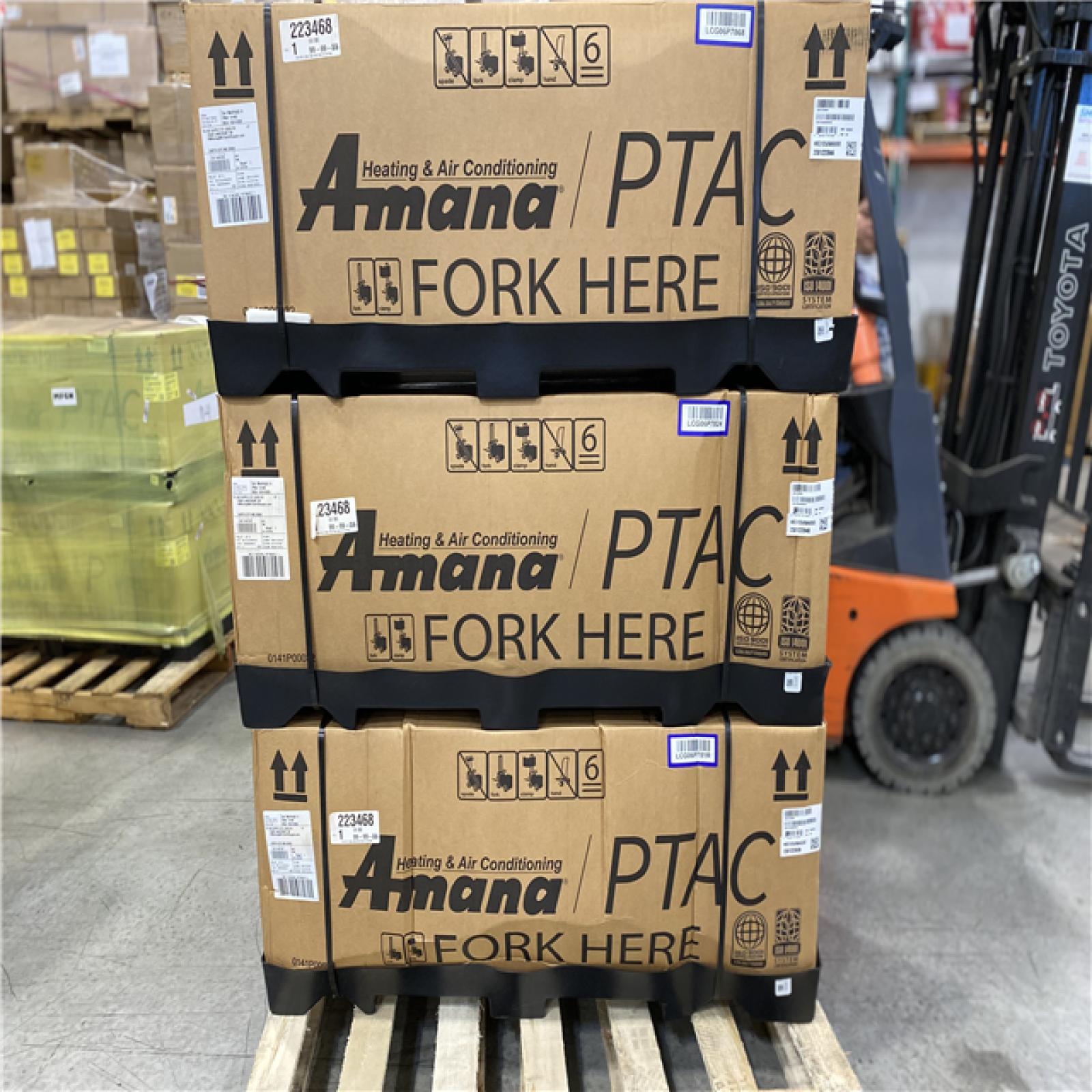 DALLAS LOCATION - Amana 12,000 Btu 230v 30a Standard High Efficiency Ptac PALLET -(3 UNITS)