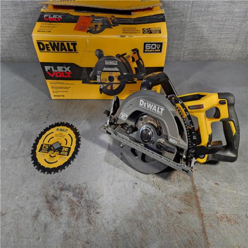 HOUSTON LOCATION - AS-IS DEWALT FLEXVOLT 60V MAX Cordless Brushless 7-1/4 in. Wormdrive Style Circular Saw (Tool Only)