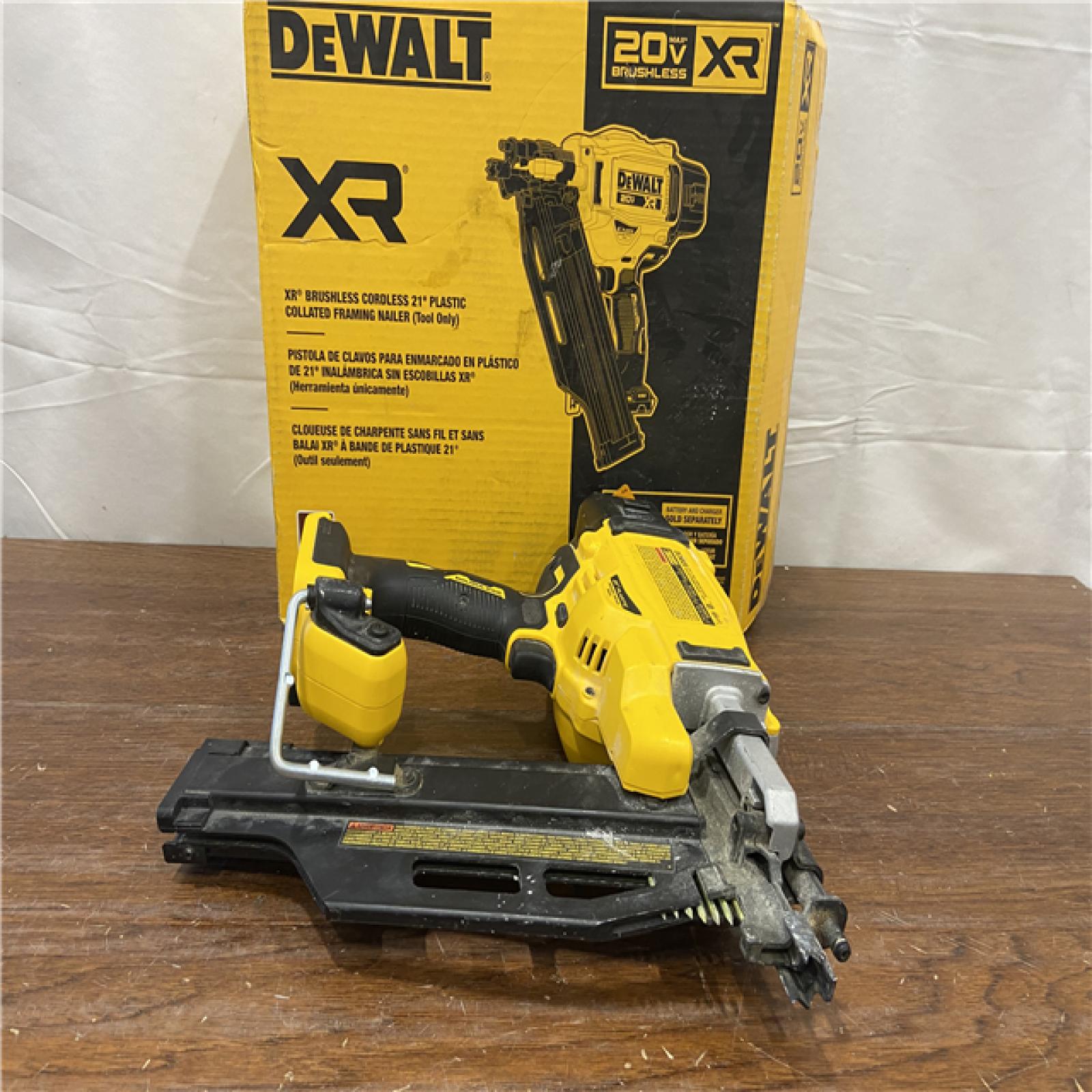 AS-IS DEWALT 20-Volt 21Â° Cordless Framing Nailer (Tool-Only)