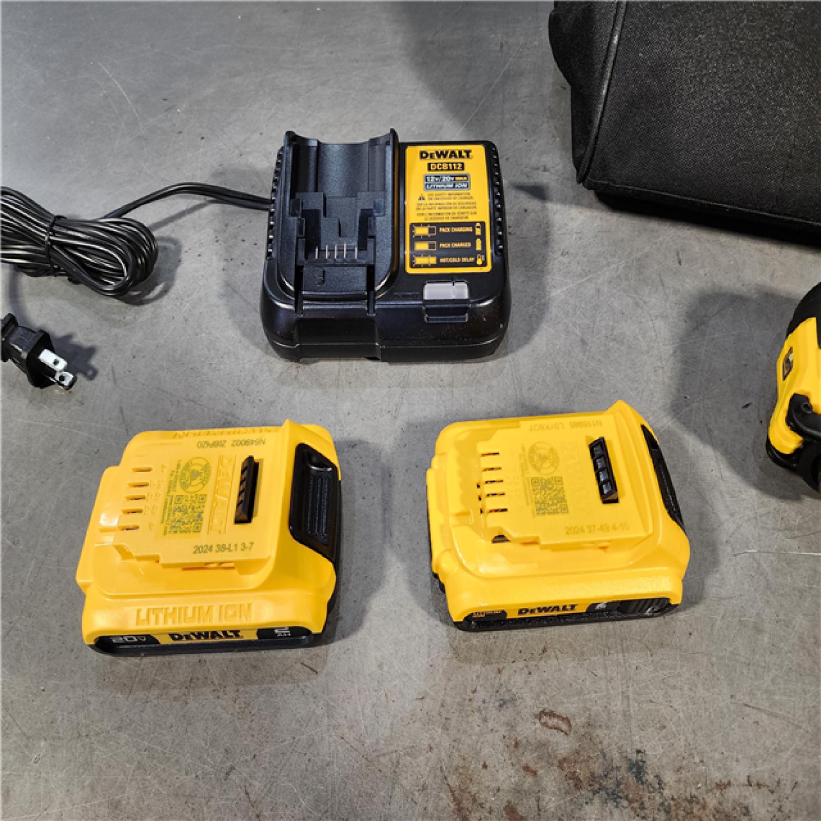 HOUSTON LOCATION - AS-IS (APPEARS LIKE NEW) DeWalt 20V MAX ATOMIC Cordless Brushless 3 Tool Combo Kit