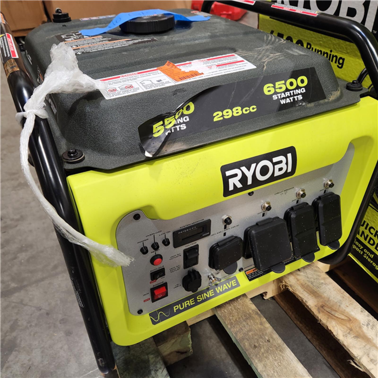 Dallas Location - As-Is Ryobi 6500/5500 gas power generator